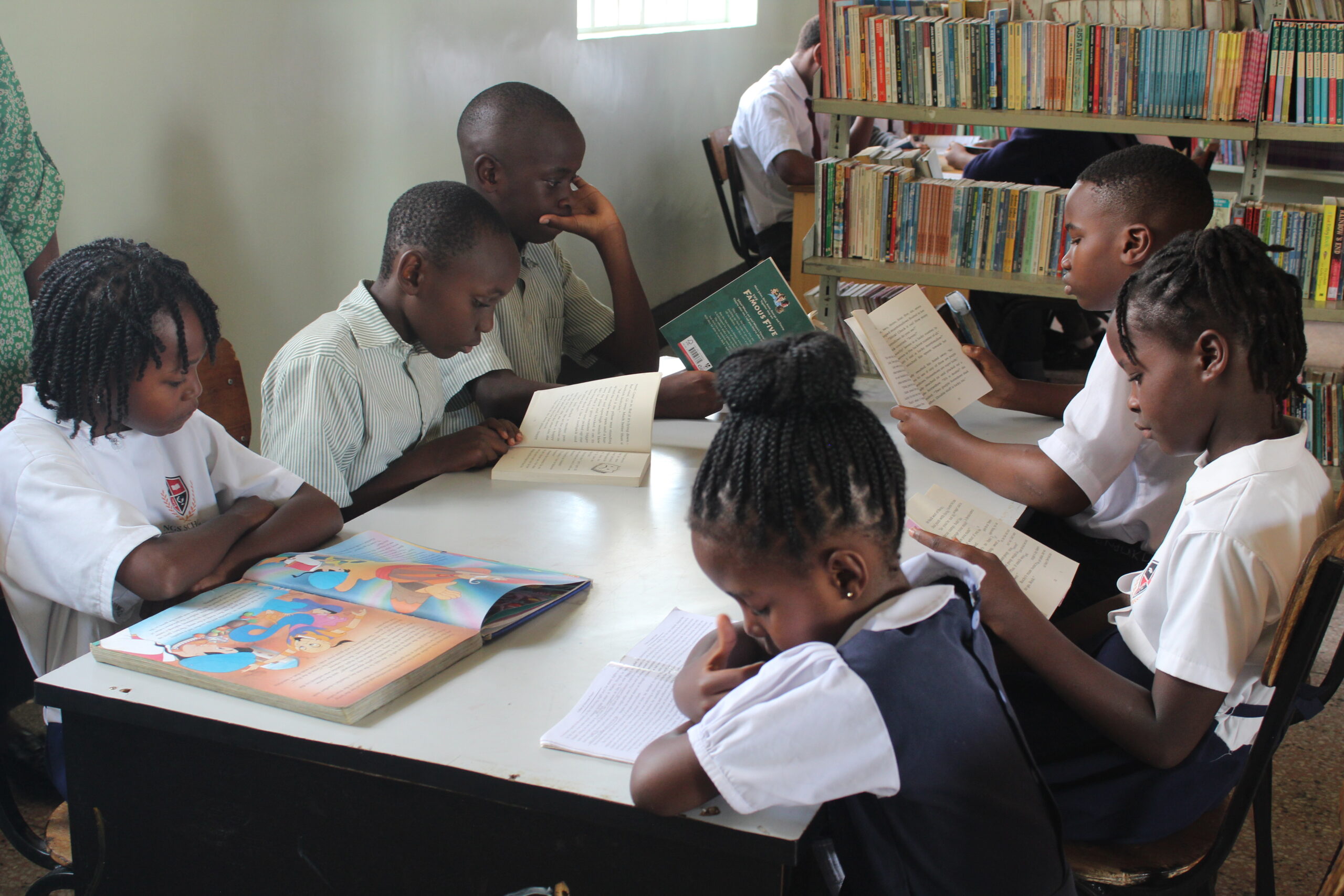 Education Bursary students reading